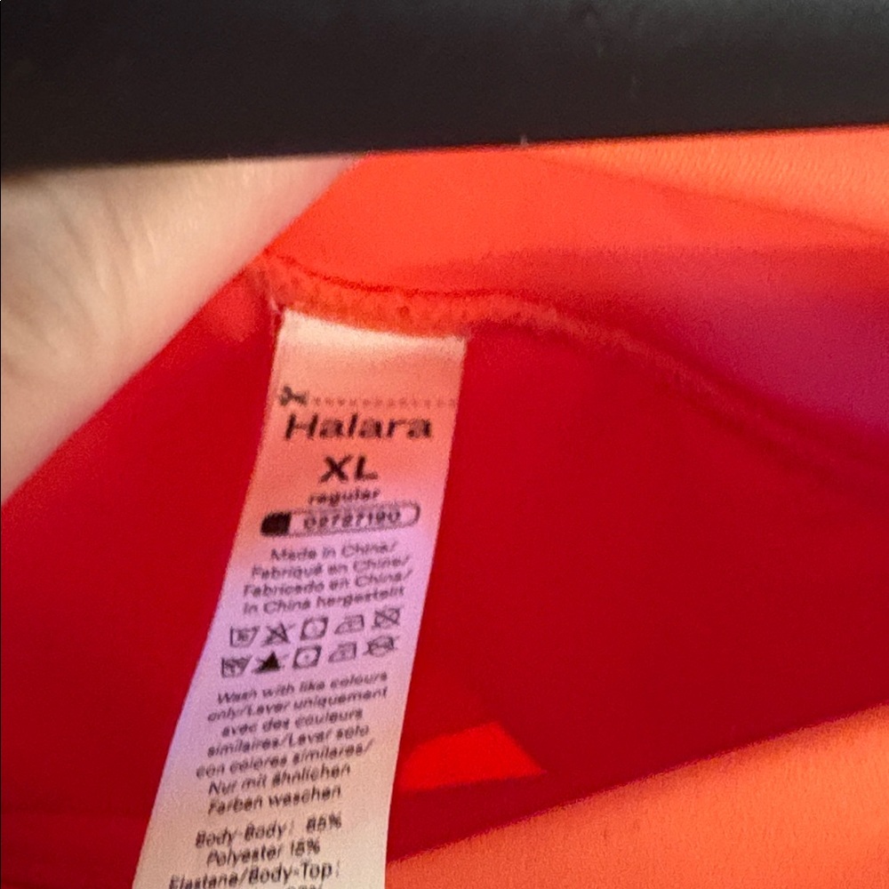 HALARA NWT Women's Vibrant Orange Maxi Breezeful Skirt with built-in bloomers XL - Picture 4 of 6